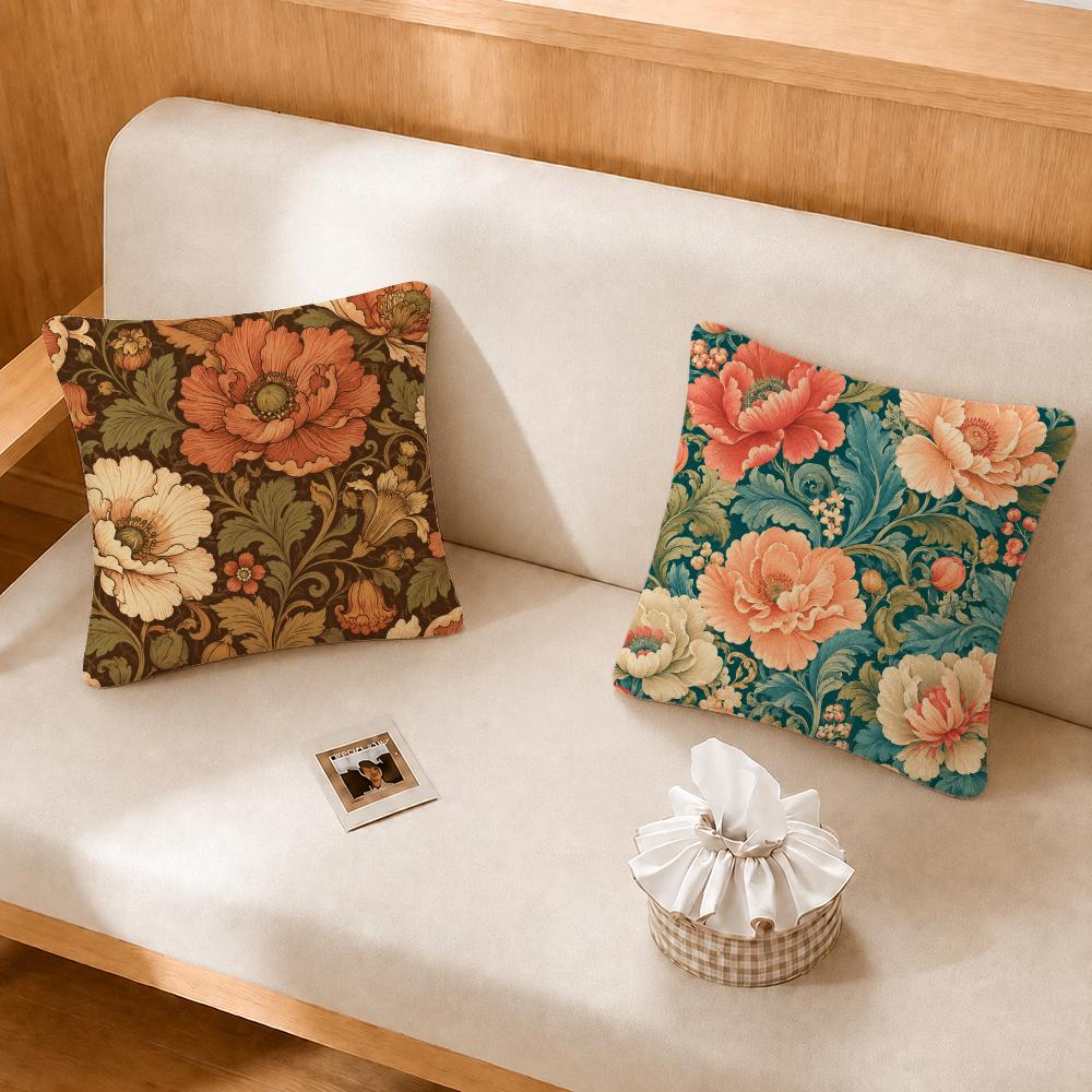 ヴィンテージ花柄ボタニカルパターンクッションカバー、柔らかな - Vintage Floral Pattern Soft Case のレビューと価格