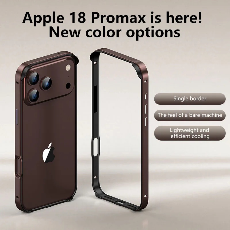 iPhone 18 Pro/18 Pro Max用ハイブリッ - Metal Bumper Aluminum Frame Case のレビューと価格