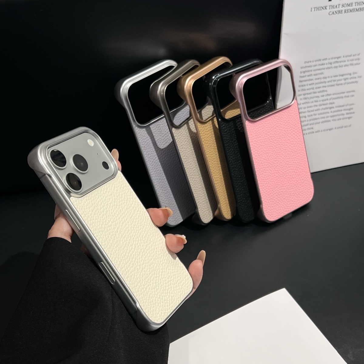 超薄型フレームレス冷却ライチレザーテクスチャケース iPho - Ultra Thin Frameless Phone Cover のレビューと価格